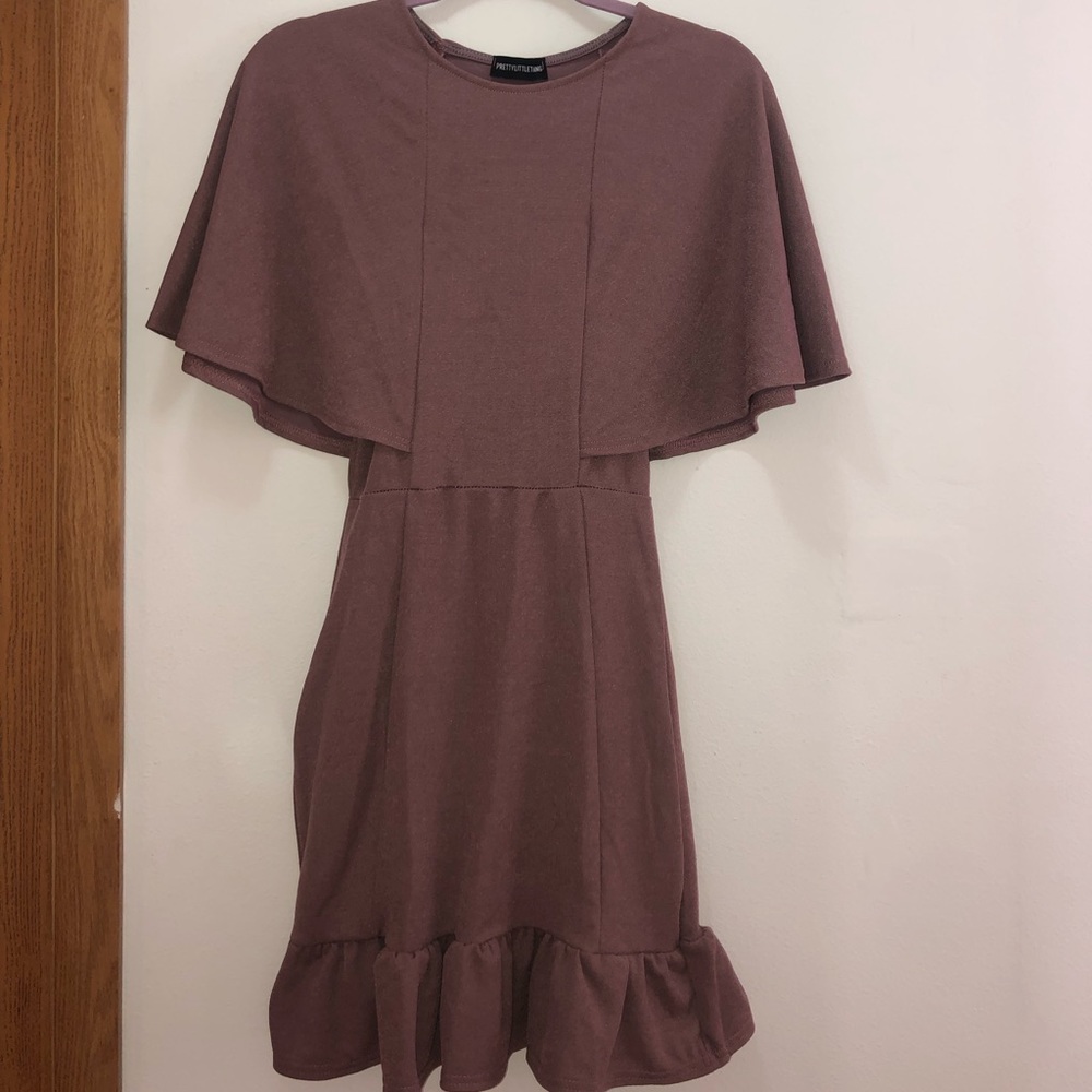 Purple Cape Dress